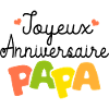 Joyeux anniversaire papa cadeau papa anniversaire