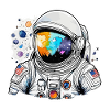 Aquarelle d’astronaute Aquarelle