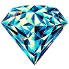Geometric Brilliance: Vibrant Diamond Design