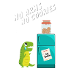 No arms, no cookies, funny dino