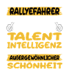 Rallyefahrer ein Paradebeispiel Rallye