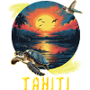 Tahiti French Polynesia Sun Turtle