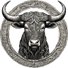 Taurus Widder Bulle Kuh ochse Designe