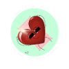 Coeur couvert de soleil