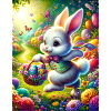 Eastern Bunny and Eggs