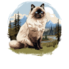 Chat de Birmanie Birma Katze