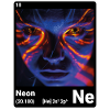 Periodensystem-Element Neon (Ne) 010