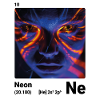 Periodensystem-Element Neon (Ne) 010