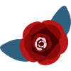 Rote Kamelienblüte