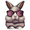 Lapin stylé – motif d’animal sympa