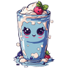 Myrtilles Mignon Milkshake Doux Amusant