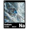 Periodensystemelement Natrium (Na) 011