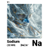 Periodensystemelement Natrium (Na) 011
