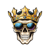 Skull King Crown Tattoo