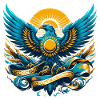 Kazakhstan Eagle Flag Flag Dynamic Gift