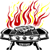 Grill Symbol Logo Fire Grilling