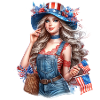 Hot Patriot Woman