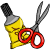 Scissors and glue