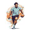 Handball Player Streetwear Iconic Style