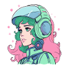 Science Fiction 80-talet 90-talet Rymd Anime Flicka