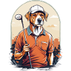 Dog Golfer Golfer Design Streetwear