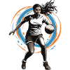 Handball player streetwear Iconic style