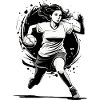 Handball player streetwear Iconic style