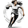 Handball player streetwear Iconic style