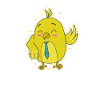 Canary with tie