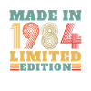 Vinatge 1984 Birthday Gift