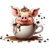 PIGS FARMERS PIG COFFEE