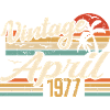 April 1977 Fødselsdag Vintage 1977 Gaveidé