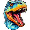 Lustige Dino-#tshirt
