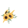 Letter to Floral Sunflower
