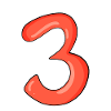 Three - 3 - Number 3 - Number 3