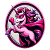 Das Super-Einhorn in rosa
