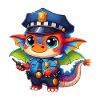 Drache Polizist