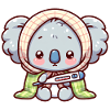 A cute sick koala bear