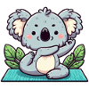 Cute Yoga Koala Bear