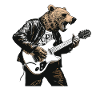 Guitare ours grizzly