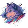 Éclaboussure de loup