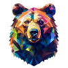 Bear Grizzly Bear Polygon