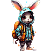 Cute rabbit cartoon