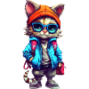 Cute cat cartoon