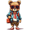 Cute bear cartoon