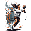 Handball player streetwear Iconic style