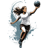 Handball player streetwear Iconic style