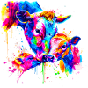 Vache avec 3 veaux