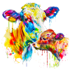 Kuh und ihr Kalb, Mutterkuh