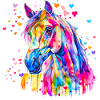 Buntes Pferd
